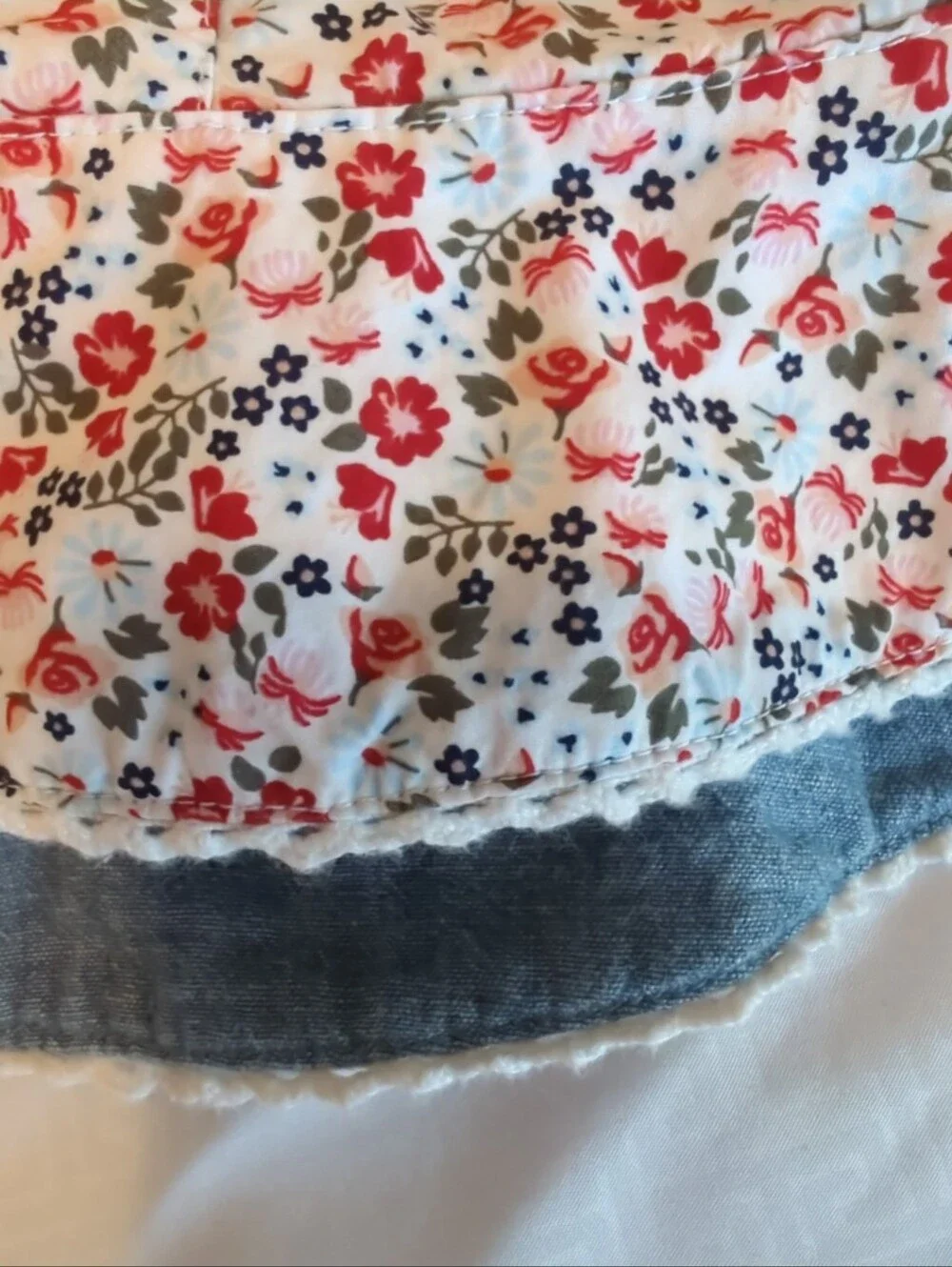 Nordstrom Toddler Floral Sun Hat with Ties 9-24 Months